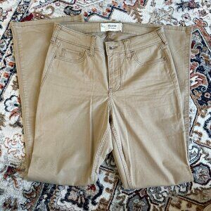 Mid-Rise Khaki Bootcut Jeans - 0s